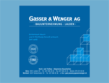 Tablet Screenshot of gasserwenger.ch